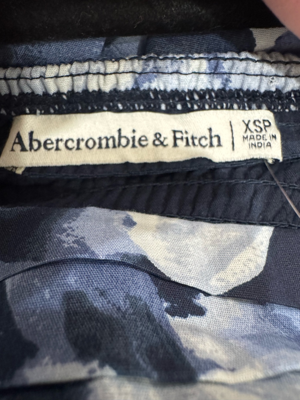 NWT Abercrombie & Fitch Emerson Midi Dress Puff Sleeve Blue Floral XS Petite - Picture 11 of 16